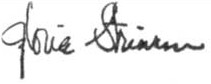 Gloria Steinem's signature